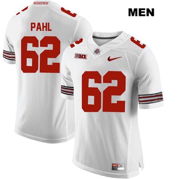 Ohio State Buckeyes Men's Brandon Pahl #62 White Authentic Nike College NCAA Stitched Football Jersey BU19H18TT
